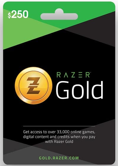 Razer Gold Global $250 (Global) – E – Mail Delivery Gift Cards "BAE" Charm Bracelet