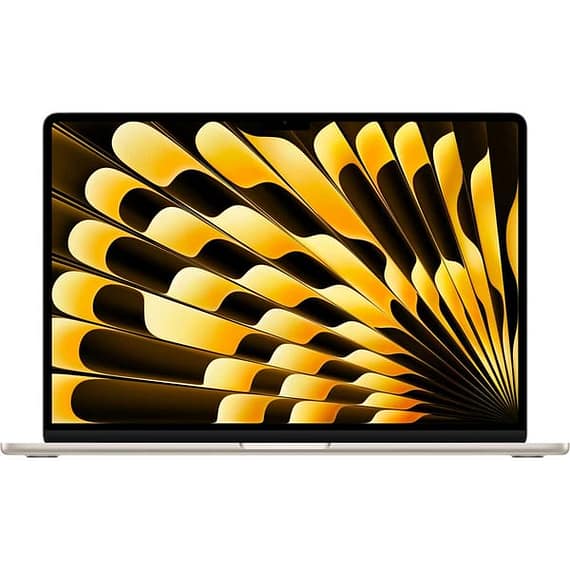 Apple MacBook Air M4, 15-inch (2025), 16GB RAM, 256GB SSD, 10-core GPU, 10-CORE CPU, macOS Sequoia, Starlight, MW1J3 (English Keyboard, Apple Warranty) Apple "BAE" Charm Bracelet