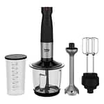 Beko Inox Housing, 750 W Motor Power, Variable Speed Setting, Turbo Function, Stainless Steel Chopping Blades, Glass Chopper Bowl – 1 Ltr, Double Beater Attachment, Plastic Scaled Beaker – HBA81762BX Blender & Mixer "BAE" Charm Bracelet 4