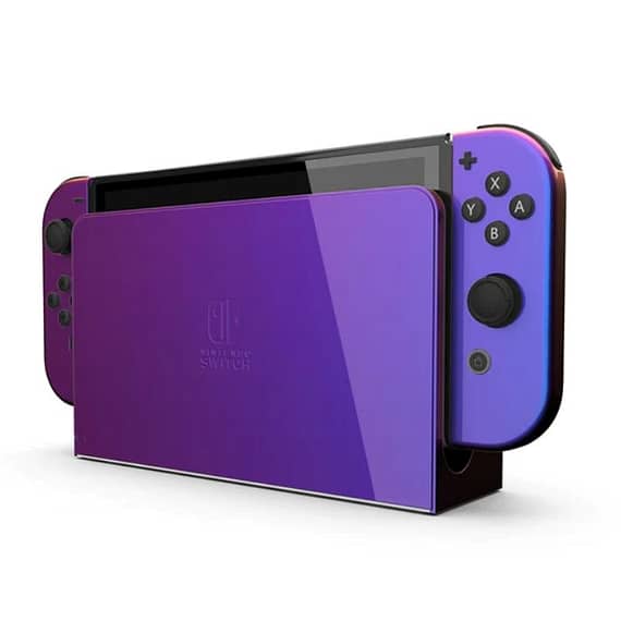 Merlin Craft Customized Nintendo Switch Oled Purple Haze Edition Consoles "BAE" Charm Bracelet