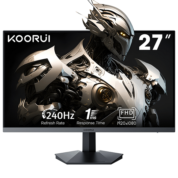 KOORUI, 27-Inch, Gaming Monitor, IPS QHD 2560 x 1440 240Hz 1ms, 27E3QK Desktop & Monitors "BAE" Charm Bracelet