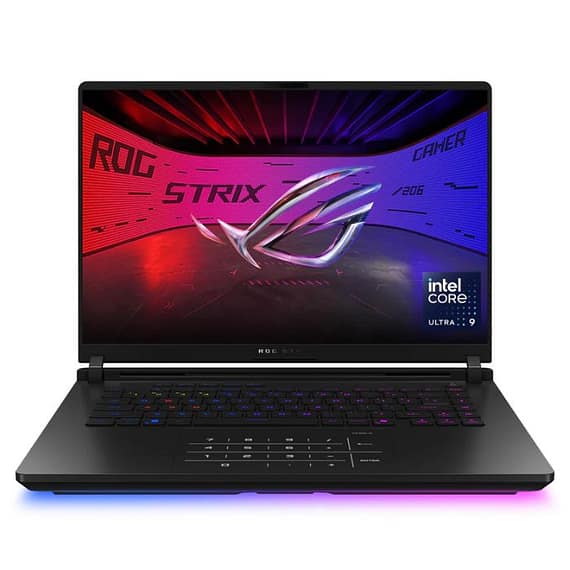 Asus ROG Strix SCAR 16 G635LX-RW036W, Intel Core Ultra 9 275HX, 64GB RAM, 2TB SSD, 16 Inch WQXGA 240Hz, 24GB NVIDIA RTX 5090, Windows 11 Home, English & Arabic Keyboard, Black Asus "BAE" Charm Bracelet