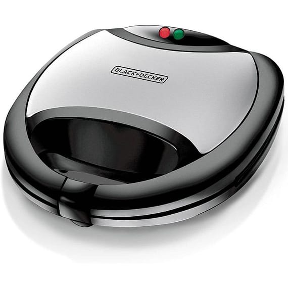 Black+Decker 750Watt 2 Slice Sandwich Maker, Black – TS2000-B5 Household "BAE" Charm Bracelet