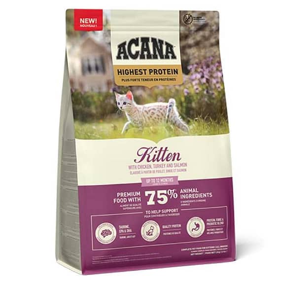 Acana Highest Protein Complete Kitten Food 1.8kg Cat Food "BAE" Charm Bracelet