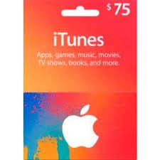 $75 USA Apple iTunes Card (Instant E-mail Delivery) Gift Cards $75 USA Apple iTunes Card (Instant E-mail Delivery)