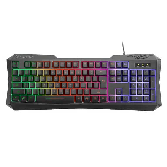 Vertux Radiance Wired Gaming Keyboard MX Cherry Blue Gaming & Consoles "BAE" Charm Bracelet