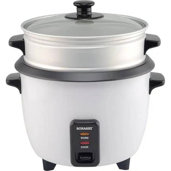 Sonashi 1 Ltr Rice Cooker With Steamer – SRC-410 Electric Cookers "BAE" Charm Bracelet