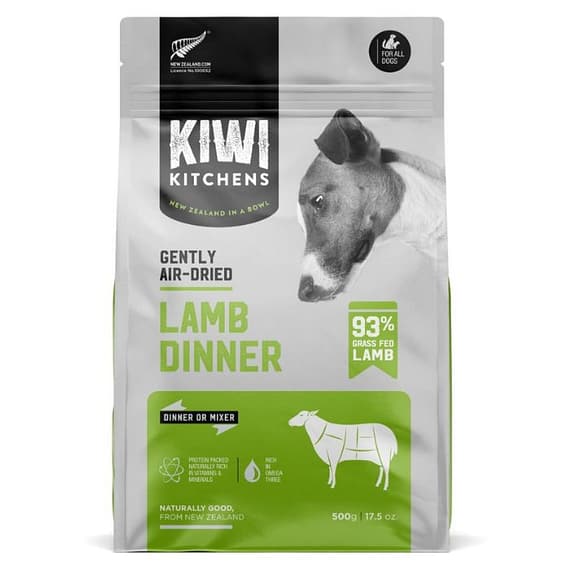 Kiwi Kitchens Air-Dried Lamb Dinner Dry Dog Food 500G Dog Food "BAE" Charm Bracelet