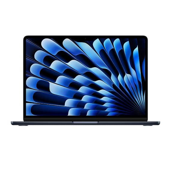 Apple MacBook Air M3 Chip, 8-Core CPU 10-Core GPU, 8GB, 512GB SSD, 13 Inch, Midnight, MRXW3 (English Keyboard, Apple Warranty) Apple "BAE" Charm Bracelet