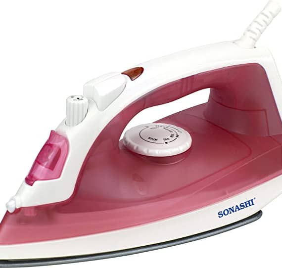 Sonashi Steam Iron – 1600W Power Iron, Red – SI-5077T Household "BAE" Charm Bracelet