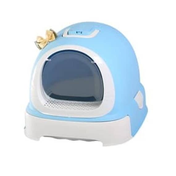 Nutrapet Fantastic Cat Litter Toilet – Blue (Small Cats) L52XW42XH40cm Litter & Housetraining "BAE" Charm Bracelet