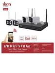 Ikon 5MP 4Channel HD WiFi NVR Kit IK-W7504 Computer Accessories "BAE" Charm Bracelet 4