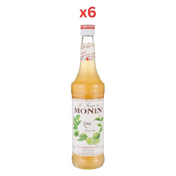 Monin Lime Syrup – 700Ml Pack Of 6 Beverages "BAE" Charm Bracelet