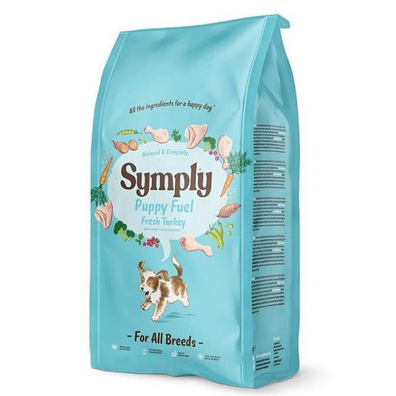 Symply Puppy Fuel Fresh Turkey All Breeds Dry Dog Food 2Kg Dog Food "BAE" Charm Bracelet