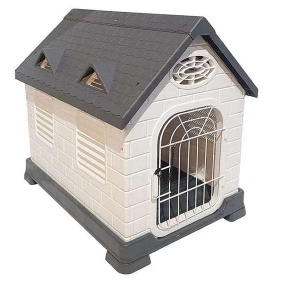 Cozy Paws Plastic Dog House With Door-65*47*66Cm-Grey Cats Accessories "BAE" Charm Bracelet