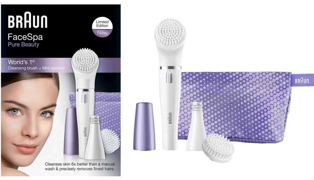 Braun Face Color Facial Cleansing Brush & Facial Epilator With Normal Brands Braun 2