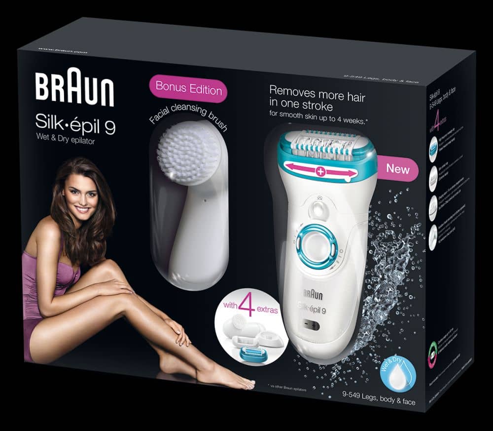 Braun Silk Epil 9 Wet & Dry Cordless Epilator with 4 Extra Attachments With Free Gift Brands Braun 3