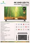 Gratus VIDAA powered 4K Edgeless UHD 65 Inch LED SMART TV – GTV65A7V605 Electronics "BAE" Charm Bracelet 6
