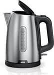Braun Stainless Steel Water Kettle, 2200 Watts, 1.7L Capacity, 4-Way Protection, Fast Boiling, Pur Shine Black – WK 1500 BK Electric Kettles "BAE" Charm Bracelet 4