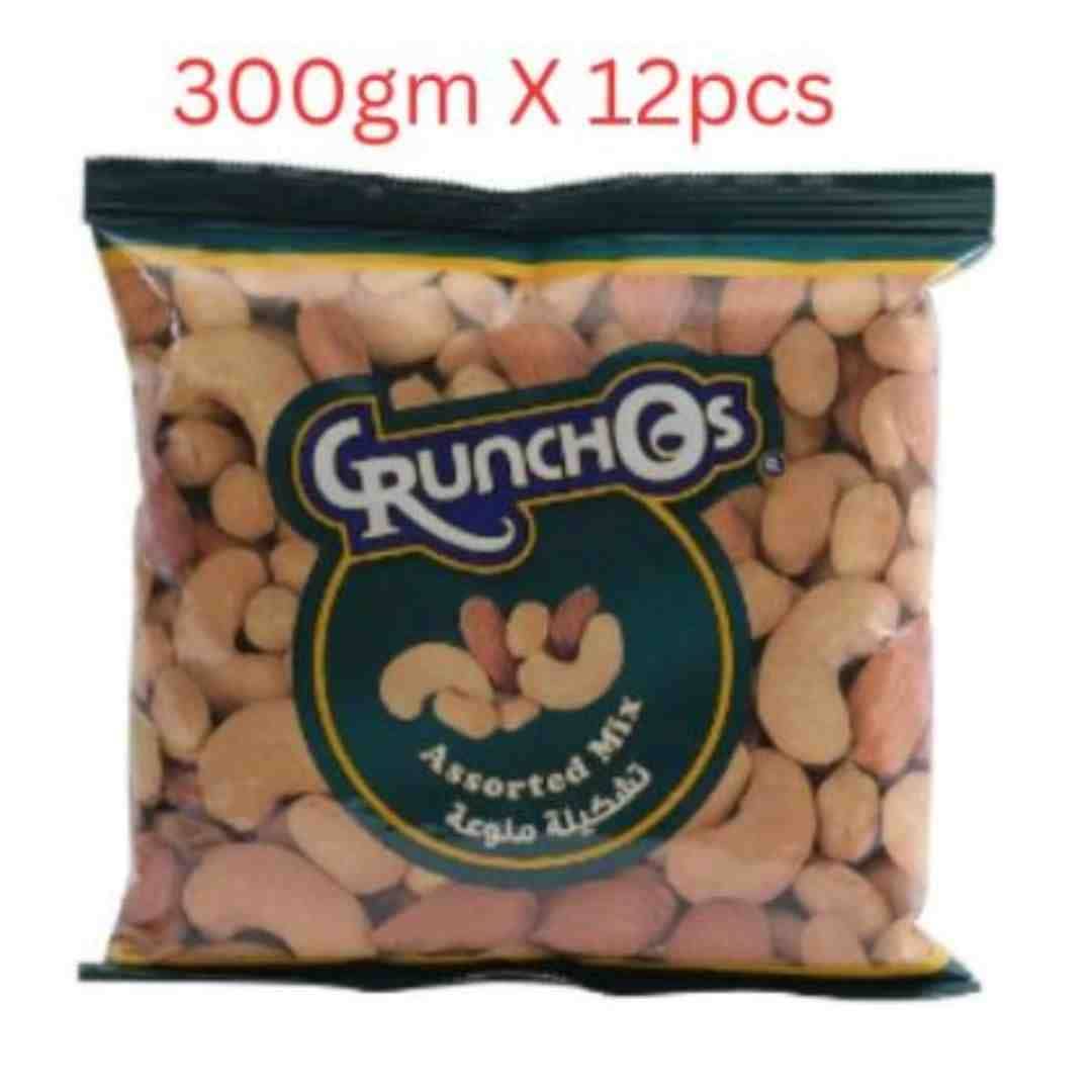 Crunchos Assorted Mix, 300g, Carton of 12 Packs Dates & Dry Fruits "BAE" Charm Bracelet