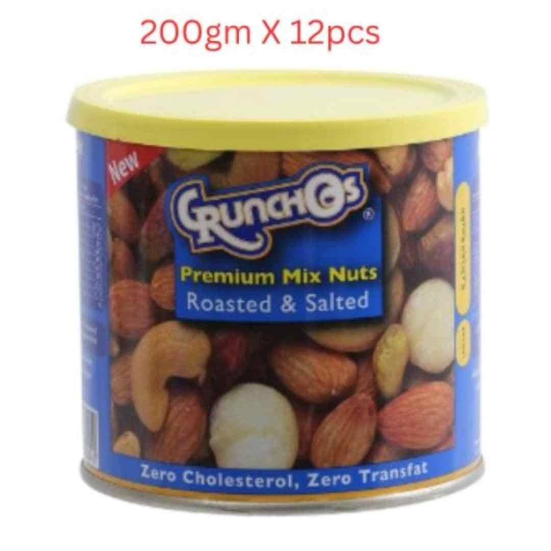 Crunchos Assorted Mix (Regular Mix) 200g – Carton of 12 Packs Dates & Dry Fruits "BAE" Charm Bracelet
