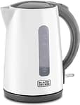 Black+Decker Concealed Coil Kettle, White, 1.7 Litres, JC70-B5 Electric Kettles "BAE" Charm Bracelet 4