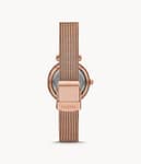 Fossil Limited Collection Carlie Mini Three-Hand Rose Gold-Tone Stainl Fashion fashion 4