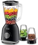 Black & Decker 400W 1.0L Blender With 2 X Blender Jars & Grinder Mill, Black, BX365PR-B5 Blender & Mixer "BAE" Charm Bracelet 3