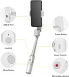 Smooth X Gimbal Stabilizer, Handheld Extendable Selfie Stick for iPhone Android, Vlog & YouTube Live Video, White Electronics "BAE" Charm Bracelet 5
