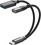 Promate USB-C OTG Media Adapter, OTGLINK-C Computer Accessories "BAE" Charm Bracelet 4