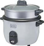 Black+Decker Rice Cooker Non Stick with Steamer 2 in 1, 1.8 L, 700 W, White – RC1860-B5 Electric Cookers "BAE" Charm Bracelet 4