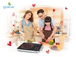 Gratus Infrared Cooker with Handle Sensor Touch & Knob Controller 2200 Watts – GR-IC214ZGC Electric Cookers "BAE" Charm Bracelet 6