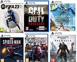 PlayStation 5 Games bundle Offer (FIFA 23 +Call of Duty Vanguard +Horizon: Forbidden West +Marvels Spiderman Miles Morales +Marvel's Avengers +Assassin's Creed Valhalla) -PS5 Games "BAE" Charm Bracelet 4
