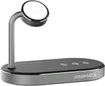 Promate Aluminum Wireless Charger Stand, WAVEPOWER.UK-GR Charging Station "BAE" Charm Bracelet 4