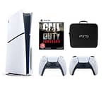 Sony PlayStation 5 Console Disc Slim 1TB with Extra Controller, Bag and Call of Duty Vanguard (International Edition/TRA) Consoles "BAE" Charm Bracelet 4