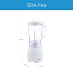 Midea Blender 1.5L Jar 400W, 2 Speed With Pulse White Color, With Miller, BL2516AG Blender & Mixer "BAE" Charm Bracelet 6