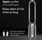 Dyson Purifier Cool Formaldehyde TP09 Purifying Fan, Intelligent, Dual Functionality, Automatically Senses & Display – Nickel Gold Fans & Air Purifier "BAE" Charm Bracelet 5