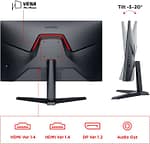 KOORUI Gaming Monitor 24 inch IPS, Full HD1920 x 1080, Display 165Hz, HDMI, Adaptive Sync, Ultra Slim Frame, DisplayPort, Black – 24E3 Desktop & Monitors "BAE" Charm Bracelet 6
