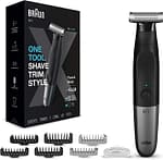 Braun Series X XT5200 Wet & Dry All-In-One Tool With 6 Attachments, Black/Silver Household "BAE" Charm Bracelet 4