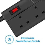 Promate Power Strip, Heavy Duty Surge Protector Charging Station 10A 4 Accessories Electronics 5