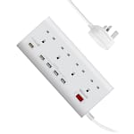 Promate QC3.0 Power Strip, Multiport Charging Station Surge Protector Accessories Electronics 4