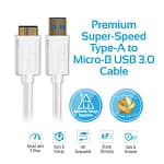 Promate Superspeed USB 3.0 Type A Male to Micro B Male for External Ha Accessories Accessories 6