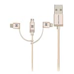 Promate USB-C Type C, Micro USB, Apple MFi Lightning Cable 3 in 1 Trip Accessories Accessories 4
