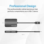 Promate USB Type-C™ Hub, High-Quality USB-C™ to 1080p VGA and HDMI Adapter Laptop Accessories 6