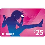 $25 USA Apple iTunes Card (Instant E-mail Delivery) Gift Cards "BAE" Charm Bracelet 6