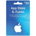 $30 USA Apple iTunes Card (Instant E-mail Delivery) Gift Cards "BAE" Charm Bracelet 6