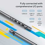 ASUS VIVOBOOK X1404VA-NKI585WU, Intel Core i5 1335U, 8GB RAM, 512GB SSD, Intel IRIS XE Graphics, 14 Inch FHD, Win11 Home, Eng-Arab Keyboard, Blue Asus "BAE" Charm Bracelet 6