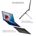 ASUS Zenbook DUO UX8406CA-OLED7, Intel Core Ultra 7 255H 2.0GHz, 32GB RAM, 1TB SSD, 14.0 Inch 3K OLED Touch Screen, Intel Arc Graphics, Win11 Home, Eng-Arab Keyboard, Grey + Sleeve, Stylus Asus "BAE" Charm Bracelet 5