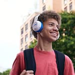 Altec Lansing Kid Safe Wireless ANC Headphone Whiteout Wave Blue-MZX4500-WOWBLU Electronics "BAE" Charm Bracelet 4