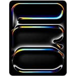 Apple iPad Pro M4 (2024), 13-inch, Wi-Fi + Cellular, 512GB with standard glass – Silver Electronics "BAE" Charm Bracelet 5